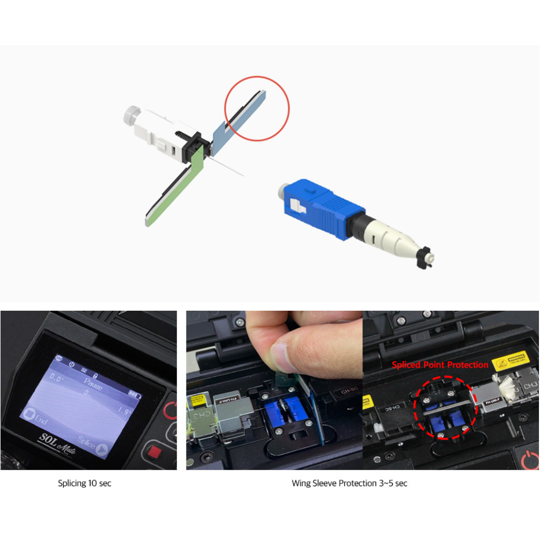 SOLTECH SOL-SCU-24/SOL-SCA-24 SC Splice Connector | 900um Patch Cord ...